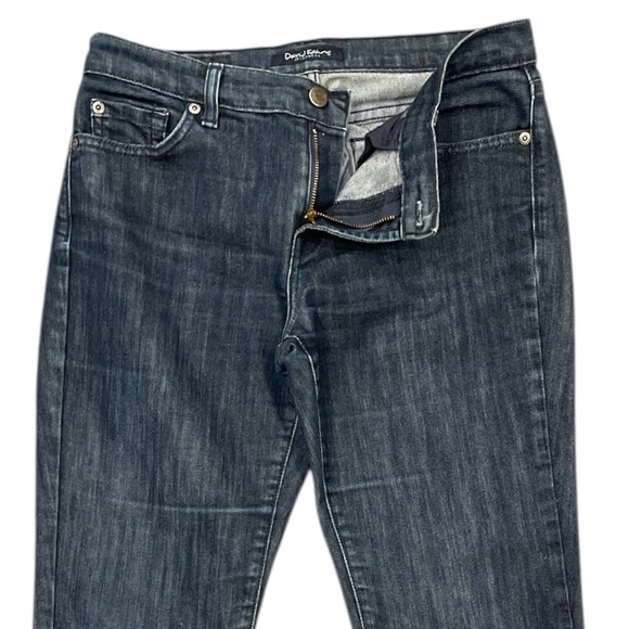 Y2K David Kahn Dark Wash Low Rise Straight Leg Jeans Tall 34” Inseam USA - Picture 4 of 9